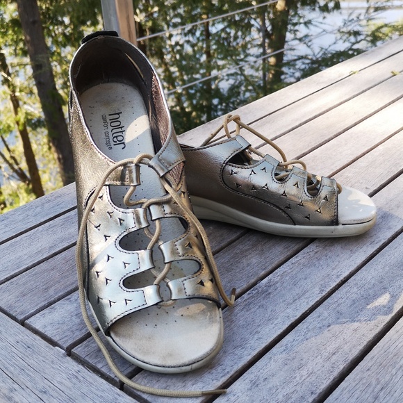 Hotter laced open-toe shoes - Picture 1 of 14